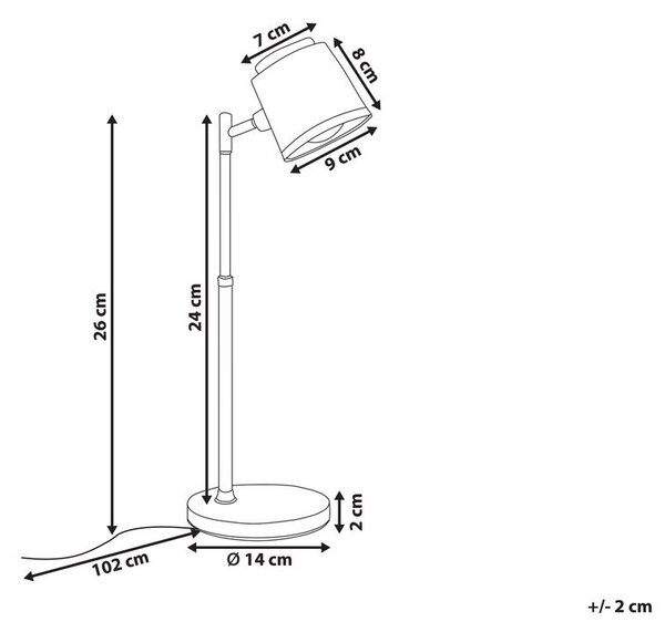 LED asztali lámpa LIBRA Dimmer funkcióval Fehér