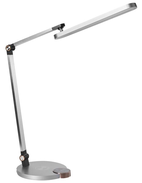 LED asztali lámpa CAROY Vezeték nélküli töltővel Szürke