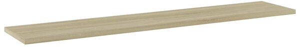 4 db sonoma-tölgy színű forgácslap könyvespolc 100x20x1,5 cm
