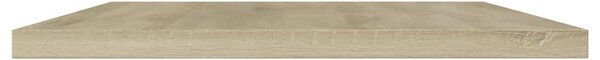 4 db sonoma-tölgy színű forgácslap könyvespolc 100x20x1,5 cm