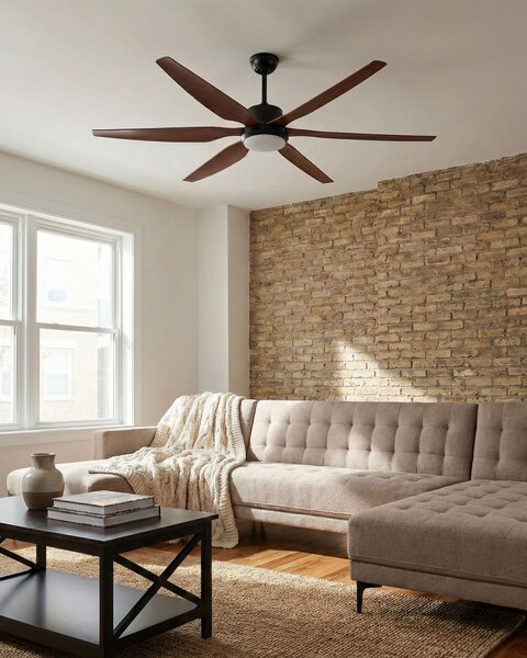 Mennyezeti ventilátor világítással VERDURE Távirányítóval LED Barna