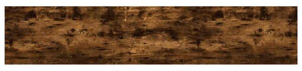 4 db füstös tölgy színű szerelt fa fali polc 100 x 20 x 1,5 cm