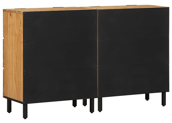 Tálalószekrény készlet 2 db 120 x 33 x 75 cm Tömör Akácfa