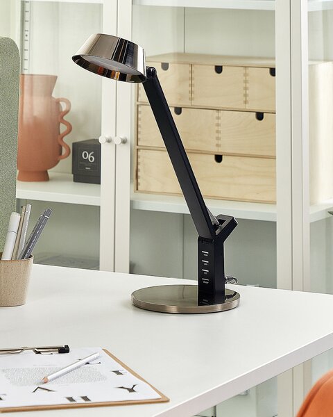 LED asztali lámpa CHAMAELEON USB porttal Fém Bronz