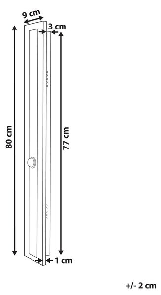 LED kültéri falilámpa SAVANE Mozgásérzékelővel Fekete