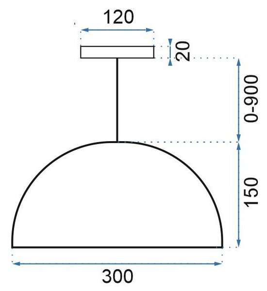 Toolight Szerszámlámpa - Mennyezeti lámpa Mesa 1xE27 180976, fekete, OSW-00186
