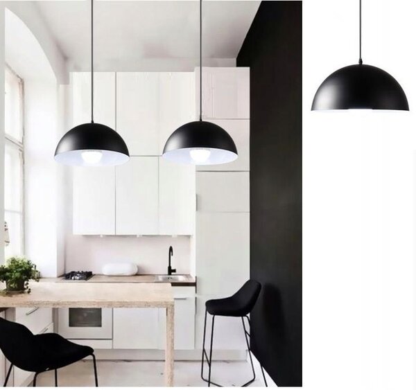 Toolight Szerszámlámpa - Mennyezeti lámpa Mesa 1xE27 180976, fekete, OSW-00186