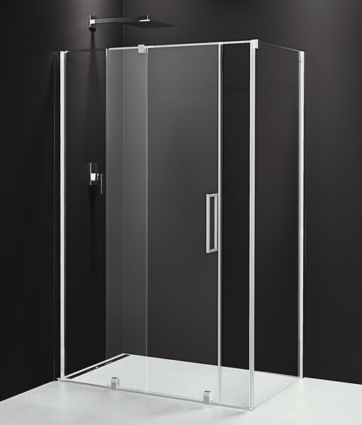 Polysan Sapho, ROLLS LINE téglalap alakú zuhanyparaván 1100x800 mm, bal / jobb változat, átlátszó üveg