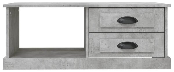 Betonszürke szerelt fa dohányzóasztal 90 x 50 x 35 cm
