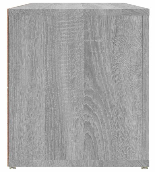 Szürke sonoma színű szerelt fa TV-szekrény 100x31,5x35 cm