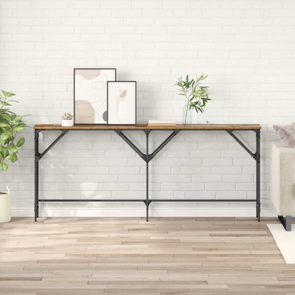 Konzolasztal Öreg fa 180 x 30 x 75 cm Szerelt Fa