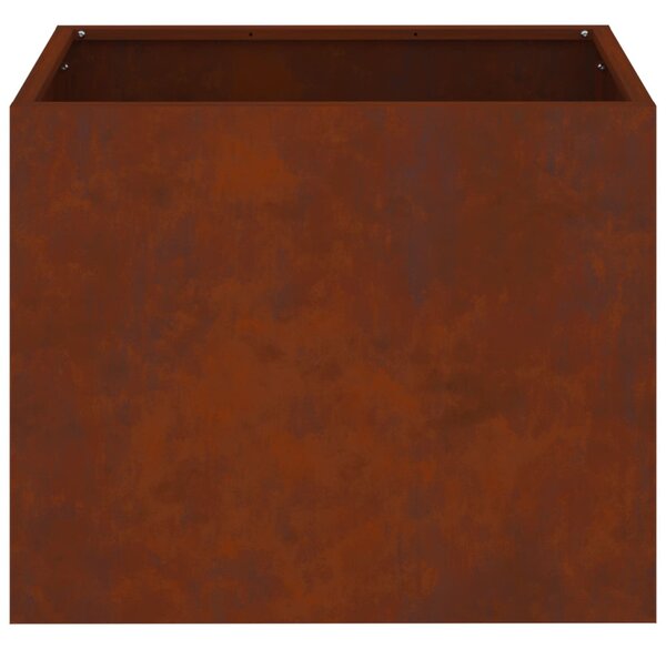 Kerti cserép Rozsdás 50 x 32 x 40 cm Időjárásálló acél