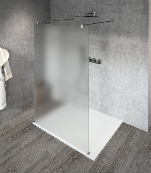 Gelco Sapho, VARIO WHITE egyrészes zuhanyparaván a térbe, matt üveg, 700 mm, GX1470GX2215