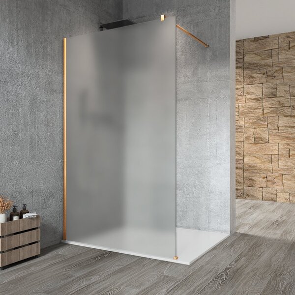 Gelco Sapho, VARIO WHITE egyrészes zuhanyparaván a térbe, matt üveg, 700 mm, GX1470GX2215