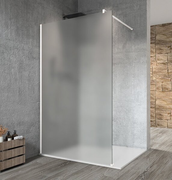 Gelco Sapho, VARIO WHITE egyrészes zuhanyparaván falra szereléshez, matt üveg, 700 mm, GX1470GX1015