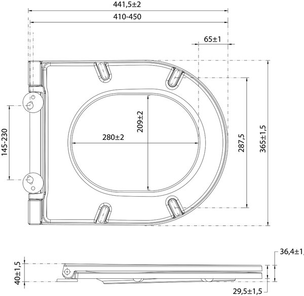 Isvea Sapho, INFINITY WC-ülés SLIM, Easy Take, Soft Close, fehér, 40KF0200I-S