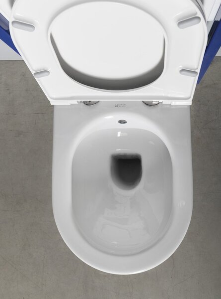 Isvea Isvea, INFINITY fali WC csésze Perem nélküli, integrált szelepes és bidé spray 36,5x53 cm, fehér, 10NFS1001I