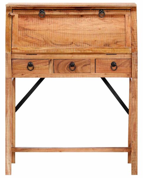 Tömör akácfa íróasztal 90 x 40 x 107 cm
