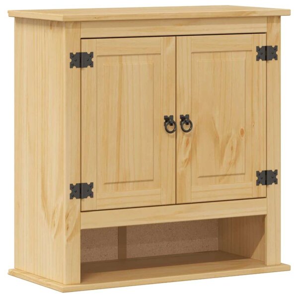 VidaXL Corona Fali Fürdőszobaszekrény - Tömör Fenyőfa - 70x33x71,5 cm
