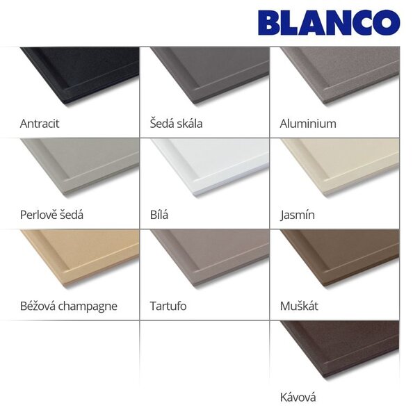Blanco Zia 45 S Kompakt, szilgránit mosogató 680x500x190 mm, 1 kamrás, kávés, BLA-524730