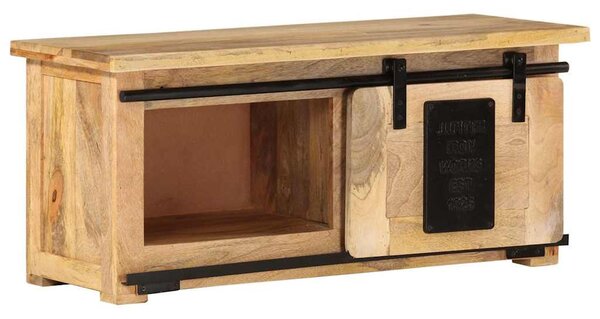 Tömör mangófa TV-szekrény 90 x 35 x 40 cm