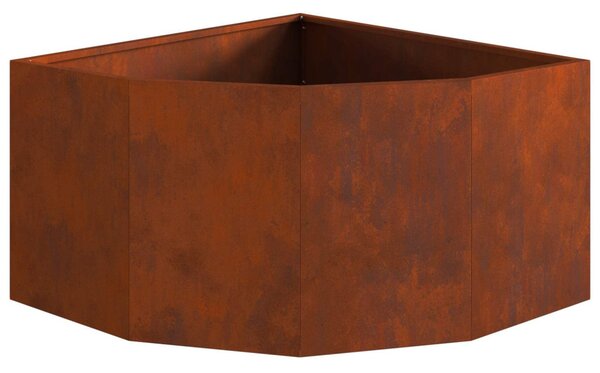 Sarok Virágtartó Rozsdás 60 x 60 x 35 cm időjárásálló acél