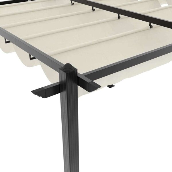 VidaXL Kerti Pavilon - Alumínium - Behúzható Tető - 3x6m