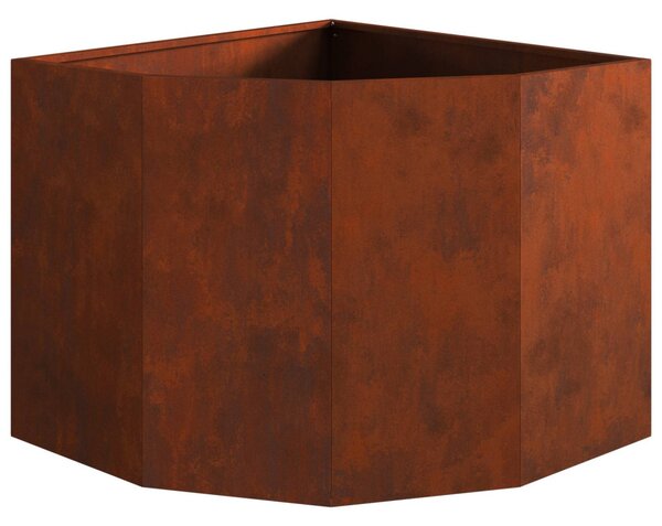 Sarok Virágtartó Rozsdás 60 x 60 x 50 cm időjárásálló acél