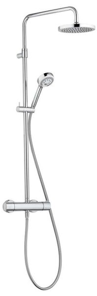 Kludi Logo - Zuhanyszett Kettős zuhanyrendszer termosztáttal, 200 mm, króm 6809205-00