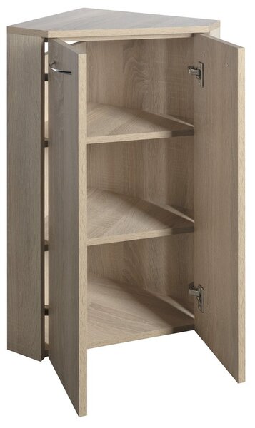, ZOJA/KERAMIA FRESH sarokszekrény 35x78x35cm, platina tölgy, 50323