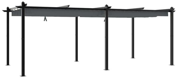 VidaXL Kerti Pavilon - Alumínium - Behúzható Tető - 3x6m