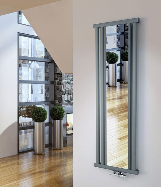 Regnis Kalipso tükör, hűtő 500x1200mm központi csatlakozással 50mm, 625W, fehér, KALIPSOLUSTRO/1200/500/D5/WHITE