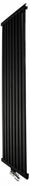 Regnis Kalipso MIR, fűtőelem 500x1000mm központi csatlakozással 50mm, 531W, matt fekete, KALIPSOMIR/1000/500/D5/BLACK