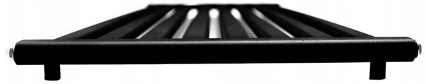 Regnis Kalipso MIR, fűtőelem 500x1000mm központi csatlakozással 50mm, 531W, matt fekete, KALIPSOMIR/1000/500/D5/BLACK