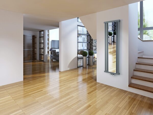 Regnis Kalipso tükör, hűtő 500x1200mm központi csatlakozással 50mm, 625W, fehér, KALIPSOLUSTRO/1200/500/D5/WHITE