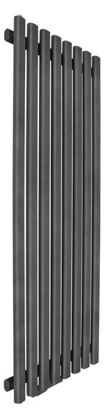 Regnis Lazur LA, fűtőelem 540x1000mm központi csatlakozással 50mm, 766W, fekete matt, LAZURLA/1000/540/D5/BLACK