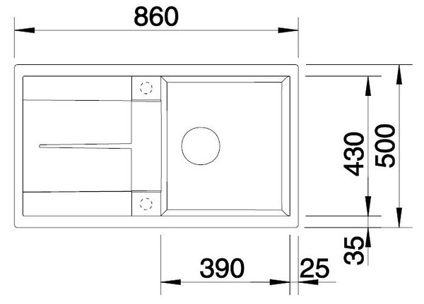 BLANCO METRA 5 S, BLA-513205