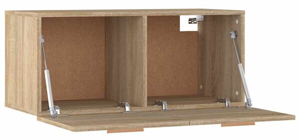 Sonoma tölgy színű szerelt fa faliszekrény 80 x 35 x 36,5 cm