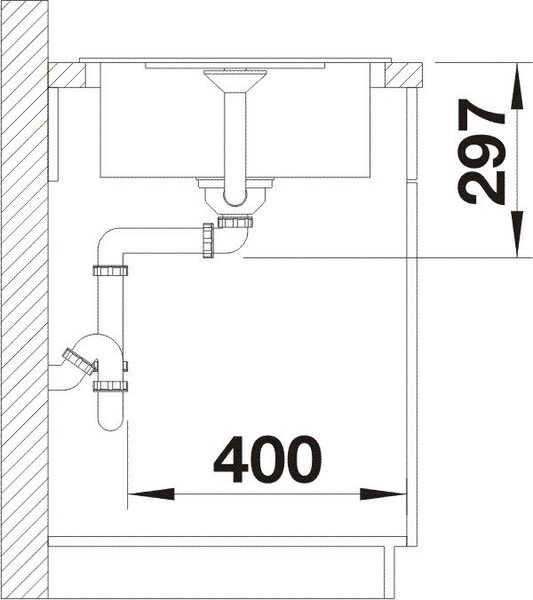 BLANCO METRA 45 S Compact, BLA-519570