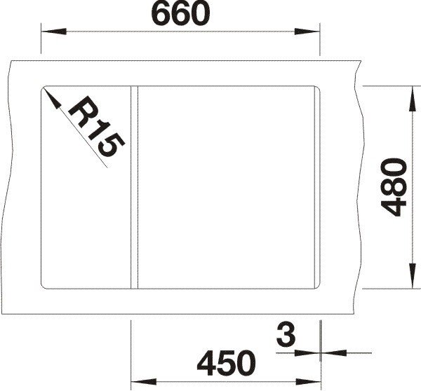 BLANCO METRA 45 S Compact, BLA-519570
