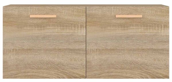 Sonoma tölgy színű szerelt fa faliszekrény 80 x 35 x 36,5 cm