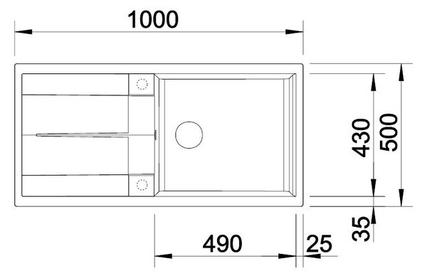 BLANCO METRA XL 6 S, BLA-525930