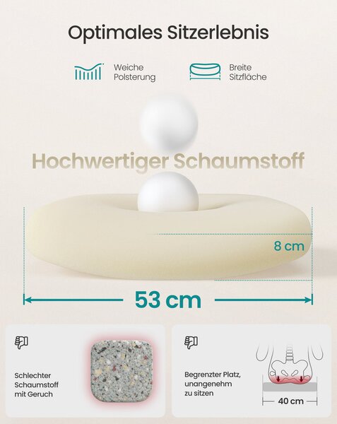 SONGMICS ergonomikus irodai szék, felhajtható kartámasz, cappuccino bézs