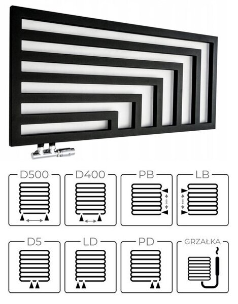 Regnis Kreon Zenit, fűtőelem 1000x550 mm, 541W, fehér, KZ100/55/PD/FEHÉR
