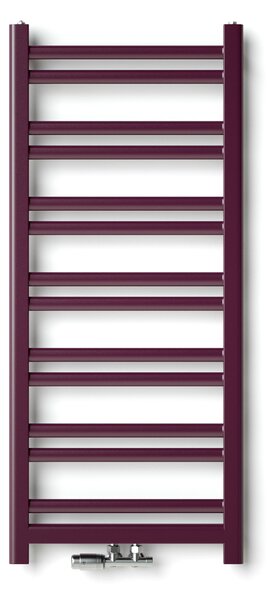 Regnis Retro, fűtőelem 300x1100mm központi csatlakozással 50mm, 444W, matt fekete, RETRO110/30/D5/FEKETE