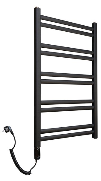 Regnis Retro, fűtőelem 440x900mm központi csatlakozással 50mm, 436W, matt fekete, RETRO90/40/D5/FEKETE