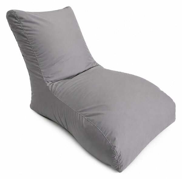 Beantime Sunbed Outdoor Living babzsákfotel szürke 130x70x85 cm