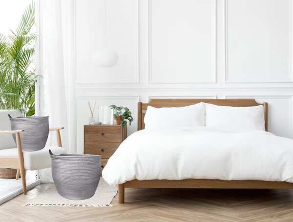 Tutumi Tutumi, 3 db natúr kosár készlet BOHO YT21B-35, szürke, HOM-02808