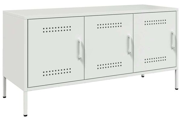 VidaXL Acél TV-szekrény - Fehér - 100,5x39x50,5 cm