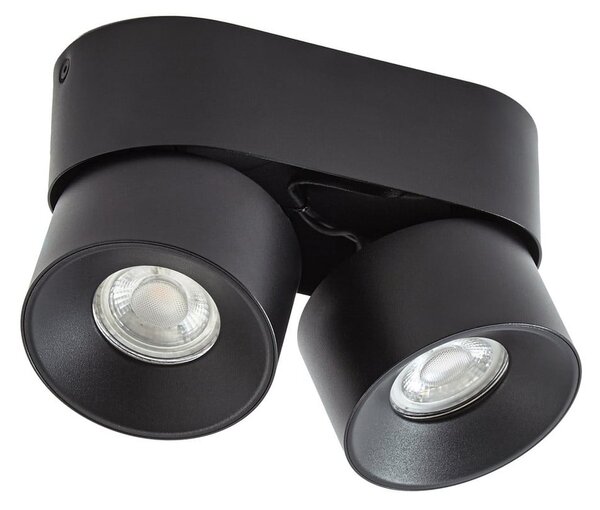 Mennyezeti Lámpa PRIOS, Rotari basic, dimmable, Fekete, Nappali, Fém, Modern